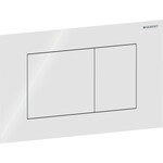 Кнопка змиву Geberit Sigma40, передня, скло біле, прямокутна