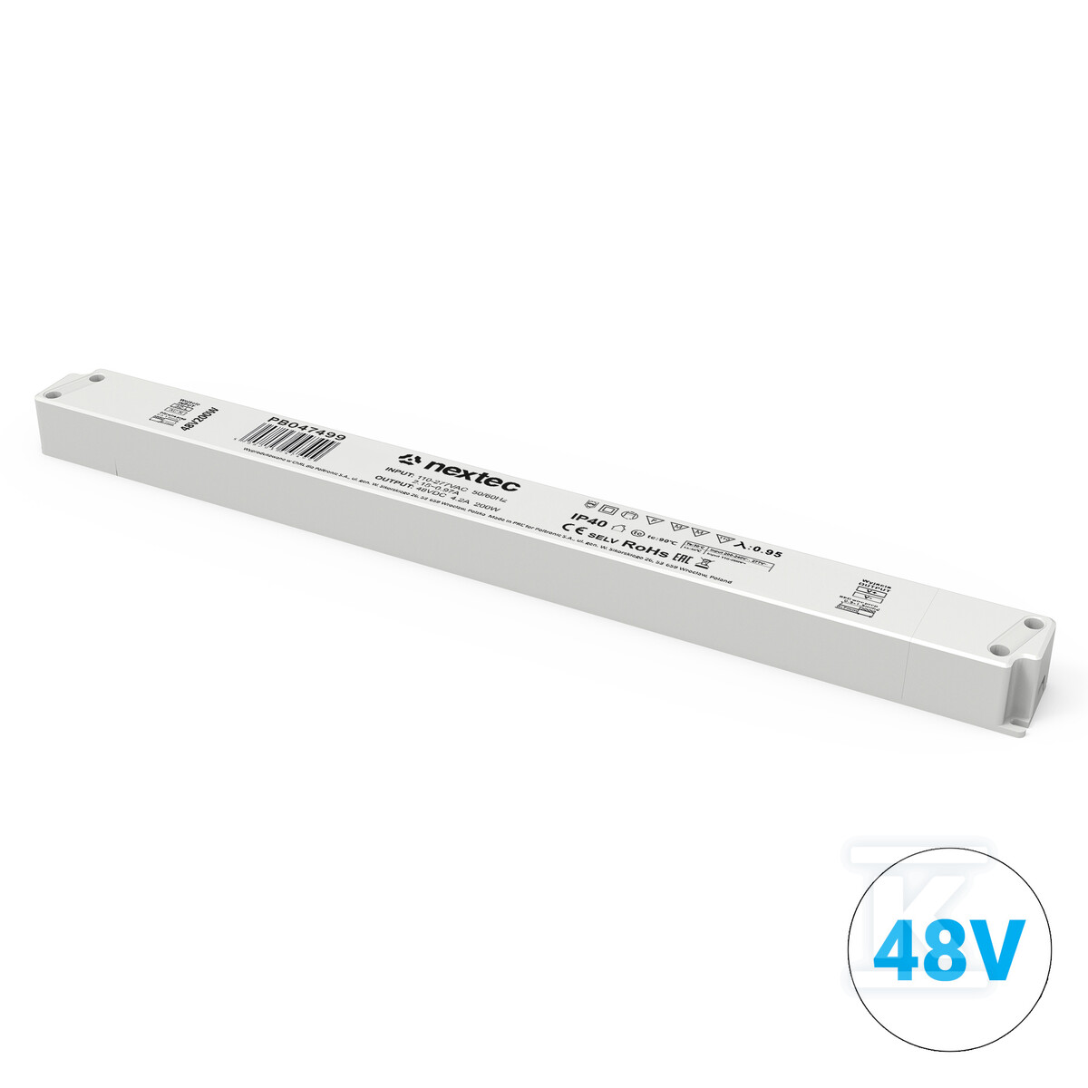 Zasilacz montażowy Luna 48V IP40 4,16A - PB047499