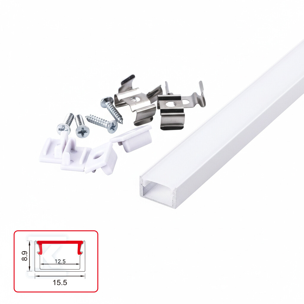 LED profil Nextec povrchový typ NTA + - PC048366