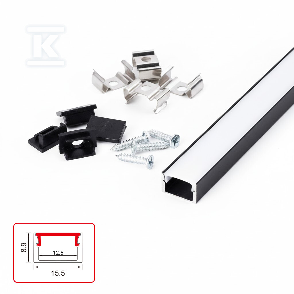 LED profil Nextec, povrchová montáž, - PC048373