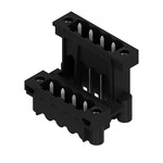 Złącze wtykowe do PCB (przyłącze płytki), 320 V, 15 A, Raster w mm: 5.08, Liczba biegunów: 8, Połączenie lutowane THT/THR, skrzynia, SLDV-THR 5.08/08/180F 1.5SN BK BX