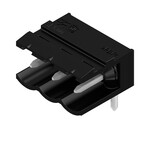 Złącze wtykowe do PCB (przyłącze płytki), 320 V, 18 A, Raster w mm: 5.00, Liczba biegunów: 3, Połączenie lutowane THR, skrzynia, SL 5.00/03/90 4.5SN BK BX