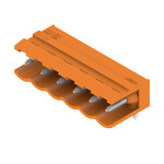 Złącze wtykowe do PCB (przyłącze płytki), 320 V, 18 A, Raster w mm: 5.00, Liczba biegunów: 6, Połączenie lutowane THR, skrzynia, SL 5.00/06/90 3.2SN OR BX