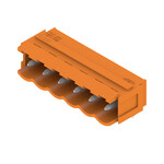 Złącze wtykowe do PCB (przyłącze płytki), 320 V, 18 A, Raster w mm: 5.00, Liczba biegunów: 6, Połączenie lutowane THR, skrzynia, SL 5.00/06/90B 3.2SN OR BX