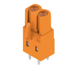 Złącze wtykowe do PCB (przyłącze płytki), 320 V, 23 A, Raster w mm: 5.08, Liczba biegunów: 2, Połączenie lutowane THR, skrzynia, BLL 5.08/02/180 3.2 SN OR BX