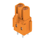 Złącze wtykowe do PCB (przyłącze płytki), 320 V, 23 A, Raster w mm: 5.08, Liczba biegunów: 2, Połączenie lutowane THR, skrzynia, BLL 5.08/02/180B 3.2SN OR BX