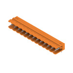 Złącze wtykowe do PCB (przyłącze płytki), 320 V, 18 A, Raster w mm: 5.00, Liczba biegunów: 13, Połączenie lutowane THR, skrzynia, SL 5.00/13/90 3.2SN OR BX
