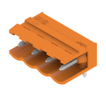 Złącze wtykowe do PCB (przyłącze płytki), 320 V, 18 A, Raster w mm: 5.00, Liczba biegunów: 4, Połączenie lutowane THR, skrzynia, SL 5.00/04/90 3.2SN OR BX