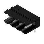 Złącze wtykowe do PCB (przyłącze płytki), 320 V, 18 A, Raster w mm: 5.00, Liczba biegunów: 4, Połączenie lutowane THR, skrzynia, SL 5.00/04/90 4.5SN BK BX