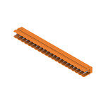 Złącze wtykowe do PCB (przyłącze płytki), 320 V, 18 A, Raster w mm: 5.00, Liczba biegunów: 21, Połączenie lutowane THR, skrzynia, SL 5.00/21/90 3.2SN OR BX