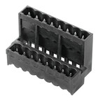 Złącze wtykowe do PCB (przyłącze płytki), 320 V, 15 A, Raster w mm: 5.00, Liczba biegunów: 16, Połączenie lutowane THT/THR, skrzynia, SLDV-THR 5.00/16/180G 3.2SN BK BX