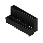 Złącze wtykowe do PCB (przyłącze płytki), 320 V, 15 A, Raster w mm: 5.00, Liczba biegunów: 22, Połączenie lutowane THT/THR, skrzynia, SLDV-THR 5.00/22/180G 3.2SN BK BX