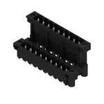 Złącze wtykowe do PCB (przyłącze płytki), 320 V, 15 A, Raster w mm: 5.00, Liczba biegunów: 18, Połączenie lutowane THT/THR, skrzynia, SLDV-THR 5.00/18/180F 3.2SN BK BX