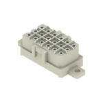 Złącze wtykowe do PCB (przyłącze płytki), 320 V, 14 A, Raster w mm: 5.00, Liczba biegunów: 18, Połączenie lutowane THR, skrzynia, RSV1,6 LBF18 GR 3,2 SN