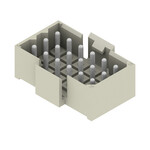 Złącze wtykowe do PCB (przyłącze płytki), 320 V, 14 A, Raster w mm: 5.00, Liczba biegunów: 18, Połączenie lutowane THR, skrzynia, RSV1,6 LS18 GR 3,2 SN