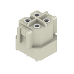 Złącze wtykowe do PCB (przyłącze płytki), 320 V, 14 A, Raster w mm: 5.00, Liczba biegunów: 4, Połączenie lutowane THR, skrzynia, RSV1,6 LB4 GR 3,2 SN