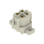 Złącze wtykowe do PCB (przyłącze płytki), 320 V, 14 A, Raster w mm: 5.00, Liczba biegunów: 4, Połączenie lutowane THR, skrzynia, RSV1,6 LBF4 GR 3,2 AU
