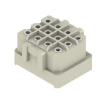 Złącze wtykowe do PCB (przyłącze płytki), 320 V, 14 A, Raster w mm: 5.00, Liczba biegunów: 12, Połączenie lutowane THR, skrzynia, RSV1,6 LB12 GR 3,2 SN