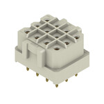Złącze wtykowe do PCB (przyłącze płytki), 320 V, 14 A, Raster w mm: 5.00, Liczba biegunów: 12, Połączenie lutowane THR, skrzynia, RSV1,6 LB12 GR 4,5 AU