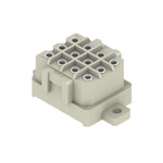 Złącze wtykowe do PCB (przyłącze płytki), 320 V, 14 A, Raster w mm: 5.00, Liczba biegunów: 12, Połączenie lutowane THR, skrzynia, RSV1,6 LBF12 GR 3,2 SN