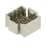 Złącze wtykowe do PCB (przyłącze płytki), 320 V, 14 A, Raster w mm: 5.00, Liczba biegunów: 12, Połączenie lutowane THR, skrzynia, RSV1,6 LS12 GR 3,2 AU