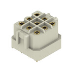 Złącze wtykowe do PCB (przyłącze płytki), 320 V, 14 A, Raster w mm: 5.00, Liczba biegunów: 9, Połączenie lutowane THR, skrzynia, RSV1,6 LB9 GR 3,2 AU