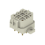Złącze wtykowe do PCB (przyłącze płytki), 320 V, 14 A, Raster w mm: 5.00, Liczba biegunów: 9, Połączenie lutowane THR, skrzynia, RSV1,6 LBF9 GR 4,5 AU