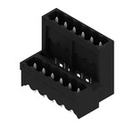 Złącze wtykowe do PCB (przyłącze płytki), 320 V, 15 A, Raster w mm: 5.00, Liczba biegunów: 12, Połączenie lutowane THT/THR, skrzynia, SLDV-THR 5.00/12/180G 3.2SN BK BX