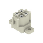 Złącze wtykowe do PCB (przyłącze płytki), 320 V, 14 A, Raster w mm: 5.00, Liczba biegunów: 4, Połączenie lutowane THR, skrzynia, RSV1,6 LBF4 GR 3,2 SN
