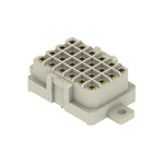 Złącze wtykowe do PCB (przyłącze płytki), 320 V, 14 A, Raster w mm: 5.00, Liczba biegunów: 24, Połączenie lutowane THR, skrzynia, RSV1,6 LBF24 GR 3,2 AU