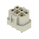 Złącze wtykowe do PCB (przyłącze płytki), 320 V, 14 A, Raster w mm: 5.00, Liczba biegunów: 6, Połączenie lutowane THR, skrzynia, RSV1,6 LB6 GR 3,2 AU