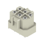 Złącze wtykowe do PCB (przyłącze płytki), 320 V, 14 A, Raster w mm: 5.00, Liczba biegunów: 6, Połączenie lutowane THR, skrzynia, RSV1,6 LB6 GR 3,2 SN