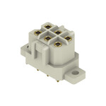 Złącze wtykowe do PCB (przyłącze płytki), 320 V, 14 A, Raster w mm: 5.00, Liczba biegunów: 6, Połączenie lutowane THR, skrzynia, RSV1,6 LBF6 GR 3,2 AU