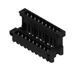 Złącze wtykowe do PCB (przyłącze płytki), 320 V, 15 A, Raster w mm: 5.08, Liczba biegunów: 18, Połączenie lutowane THT/THR, skrzynia, SLDV-THR 5.08/18/180FLF 3.2SN BK BX