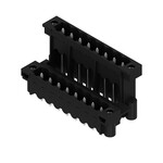 Złącze wtykowe do PCB (przyłącze płytki), 320 V, 15 A, Raster w mm: 5.08, Liczba biegunów: 16, Połączenie lutowane THT/THR, skrzynia, SLDV-THR 5.08/16/180FLF 3.2SN BK BX