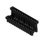 Złącze wtykowe do PCB (przyłącze płytki), 320 V, 15 A, Raster w mm: 5.08, Liczba biegunów: 26, Połączenie lutowane THT/THR, skrzynia, SLDV-THR 5.08/26/180FLF 3.2SN BK BX