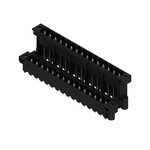 Złącze wtykowe do PCB (przyłącze płytki), 320 V, 15 A, Raster w mm: 5.08, Liczba biegunów: 30, Połączenie lutowane THT/THR, skrzynia, SLDV-THR 5.08/30/180F 3.2SN BK BX