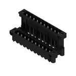 Złącze wtykowe do PCB (przyłącze płytki), 320 V, 15 A, Raster w mm: 5.08, Liczba biegunów: 20, Połączenie lutowane THT/THR, skrzynia, SLDV-THR 5.08/20/180FLF 3.2SN BK BX