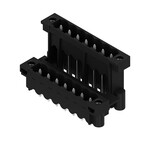 Złącze wtykowe do PCB (przyłącze płytki), 320 V, 15 A, Raster w mm: 5.08, Liczba biegunów: 14, Połączenie lutowane THT/THR, skrzynia, SLDV-THR 5.08/14/180F 3.2SN BK BX