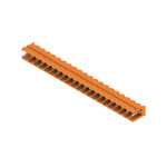 Złącze wtykowe do PCB (przyłącze płytki), 320 V, 24 A, Raster w mm: 5.08, Liczba biegunów: 21, Połączenie lutowane THR, skrzynia, SL 5.08HC/21/90 3.2SN OR BX