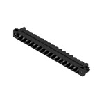 Złącze wtykowe do PCB (przyłącze płytki), 320 V, 24 A, Raster w mm: 5.08, Liczba biegunów: 17, Połączenie lutowane THR, skrzynia, SL 5.08HC/17/90LF 3.2SN BK BX