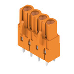 Złącze wtykowe do PCB (przyłącze płytki), 320 V, 23 A, Raster w mm: 5.08, Liczba biegunów: 4, Połączenie lutowane THR, skrzynia, BLL 5.08/04/180 3.2 SN OR BX