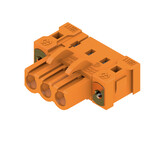 Złącze wtykowe do PCB (przyłącze płytki), 320 V, 23 A, Raster w mm: 5.08, Liczba biegunów: 3, Połączenie lutowane THR, skrzynia, BLL 5.08/03/90FI 3.2SN OR BX