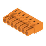 Złącze wtykowe do PCB (przyłącze płytki), 320 V, 23 A, Raster w mm: 5.08, Liczba biegunów: 7, Połączenie lutowane THR, skrzynia, BLL 5.08/07/90 3.2 SN OR BX