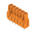Złącze wtykowe do PCB (przyłącze płytki), 320 V, 23 A, Raster w mm: 5.08, Liczba biegunów: 6, Połączenie lutowane THR, skrzynia, BLL 5.08/06/180B 3.2SN OR BX