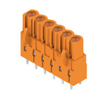 Złącze wtykowe do PCB (przyłącze płytki), 320 V, 23 A, Raster w mm: 5.08, Liczba biegunów: 6, Połączenie lutowane THR, skrzynia, BLL 5.08/06/180 3.2 SN OR BX