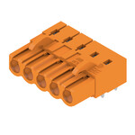 Złącze wtykowe do PCB (przyłącze płytki), 320 V, 23 A, Raster w mm: 5.08, Liczba biegunów: 5, Połączenie lutowane THR, skrzynia, BLL 5.08/05/90 3.2 SN OR BX