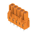 Złącze wtykowe do PCB (przyłącze płytki), 320 V, 23 A, Raster w mm: 5.08, Liczba biegunów: 5, Połączenie lutowane THR, skrzynia, BLL 5.08/05/180B 3.2SN OR BX