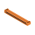 Złącze wtykowe do PCB (przyłącze płytki), 320 V, 24 A, Raster w mm: 5.08, Liczba biegunów: 15, Połączenie lutowane THR, skrzynia, SL 5.08HC/15/90F 3.2SN OR BX