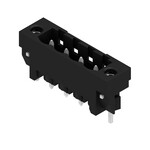 Złącze wtykowe do PCB (przyłącze płytki), 320 V, 27.5 A, Raster w mm: 5.08, Liczba biegunów: 4, Połączenie lutowane THT/THR, skrzynia, SL-SMT 5.08HC/04/180LF 3.2SN BK BX